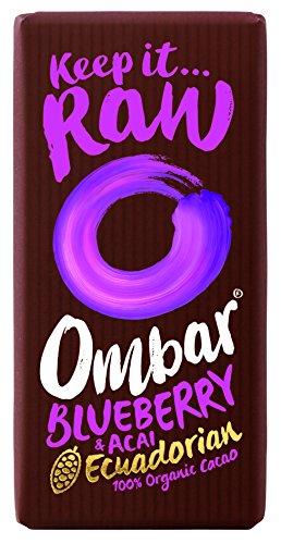 Ombar Raw Chocolate | Blueberry & Acai Chocolate | 4 x 35g von Ombar Raw Chocolate