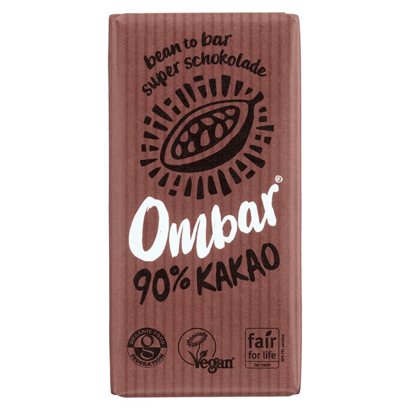 Bio Raw  90% Rohkakao Schokolade von Ombar
