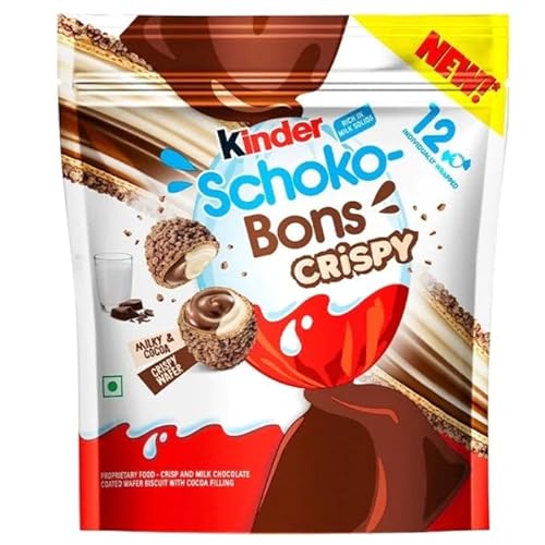 Kinder Schoko Bons Crispy | Trendartikel (1er Pack, 67,2g) von One Solution