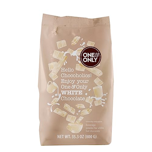 One&Only Chocolate Powder White 1 kg - Getränkepulver mit feinster Kakaobutter für eine cremige, weiße Schokolade mit köstlichem Vanillegeschmack One&Only Chocolate Powder White 1 kg - Getränkepulver mit feinster Kakaobutter für eine cremige, weiße Schokolade mit köstlichem Vanillegeschmack von One&Only