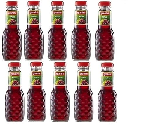 10 Flaschen a 200ml Granini roter Traubensaft Traube in MEHRWEG Pfand Glas Flaschen Trauben Trinkgenuss von Onlineshop Bormann von Onlineshop Bormann