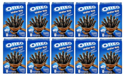 10 Packungen Oreo Chocolate Wafer-Roll a 54 g + Space Keks gratis a 45 g von Onlineshop Bormann von Onlineshop Bormann