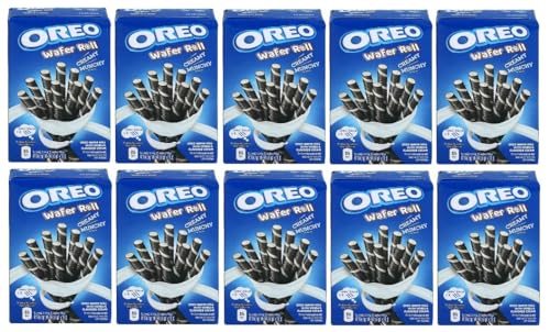 10 Packungen Oreo Vanilla Wafer-Roll a 54 g + Space Keks gratis a 45 g von Onlineshop Bormann von Onlineshop Bormann