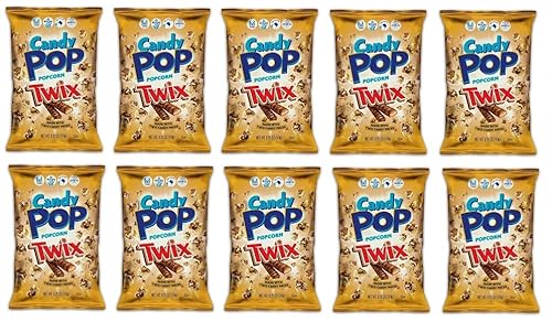 10 Tüten Candy Pop Popcorn Twix mit Twix Stückchen a 28g + Space Riegel von Onlineshop Bormann von Onlineshop Bormann