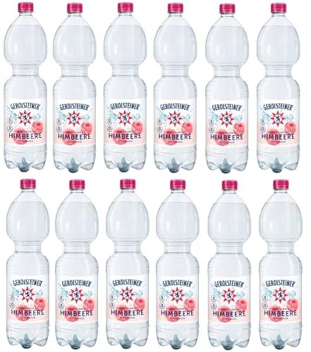 12 Flaschen Gerolsteiner Himbeer Aroma a 0,75 L inkl. EINWEGPFAND + Space Keks gratis a 45 g von Onlineshop Bormann