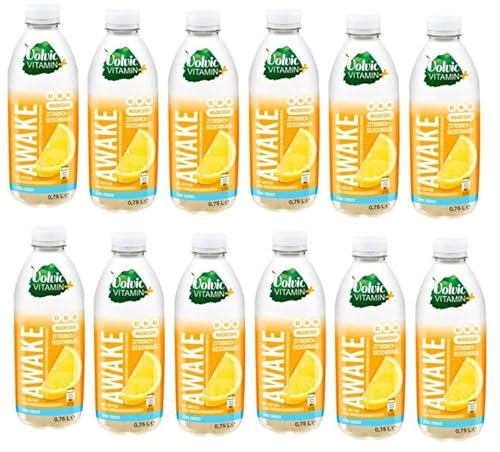 12 Flaschen Vitamin + Awake Zitrone Zitronengeschmack Erfrischungsgetränk (12 x 750ml) inc. EINWEG Pfand PET Flasche + Space Keks a 45g von Onlineshop Bormann von Onlineshop Bormann