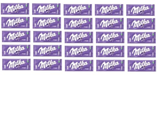 25 Tafeln Milka Alpenmilch Schokolade a 90g + Space Keks Gratis a 45g Großpackung von Onlineshop Bormann