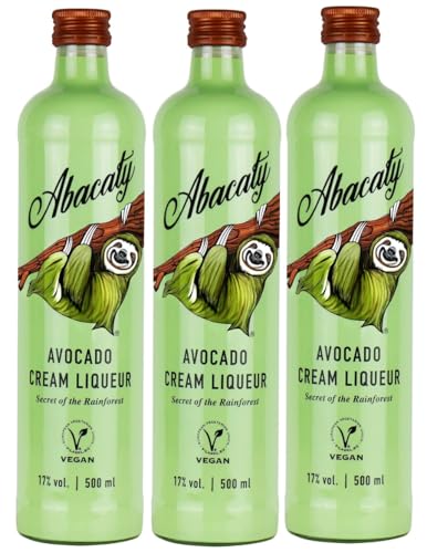 3 Flaschen Abacaty Avocado Cream Likör a 0,5 L 17% vol. + Space Keks gratis a 45 g von Onlineshop Bormann von Onlineshop Bormann
