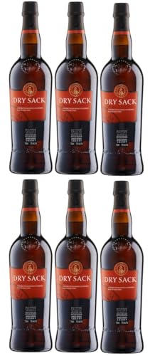 6 Flaschen Dry Sack Medium Sherry a 0,75 L 15% vol. + Space Keks gratis a 45 g von Onlineshop Bormann von Onlineshop Bormann