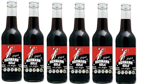 6 Flaschen Herman Kola mehr Koffein a 0,33l + Space Riegel von Onlineshop Bormann von Onlineshop Bormann