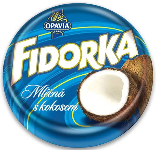 Opavia Fidorka Blau 5er Pack 5x30g/5x1.1 Milch schokoladebeschichtete Waffel mit Kokosfüllung von Opavia