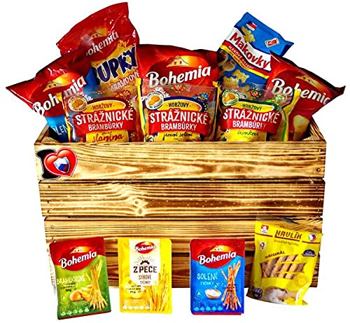 Tschechische Partei Set groß - Tschechische Republik Snack-Box - Original Czechia Kartoffel Crisps von Opavia