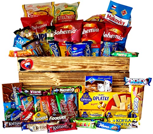 Tschechische Republik Sweet & Salty Snackbox Original Tschechische Lebensmittel Große Größe von Opavia