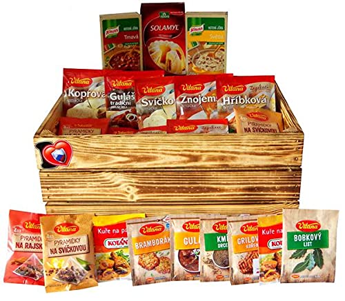Tschechische Saucen und Gewürze- Tschechische Republik Original Food Box von Kolonada