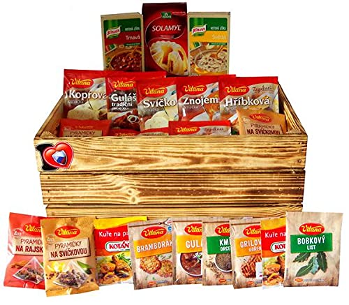 Tschechische Saucen und Gewürze- Tschechische Republik Original Food Box von Opavia