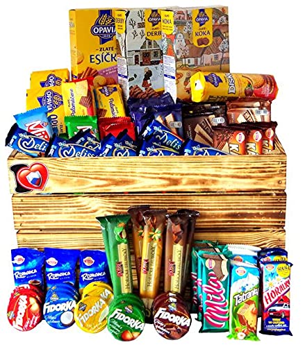 Tschechische Waffeln Set - Tschechische Republik Original Geschenk Waffeln - Czechia Food Box groß von Kolonada