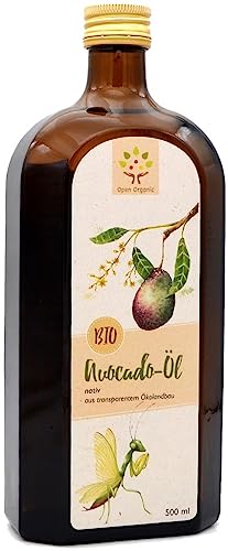 Bio-Avocadoöl 500ml nativ, kaltgepresst, aus kleinbäuerlichem Biolandbau von Open Organic
