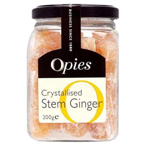 Opies Crstalised Stem Ginger 200g - Opies Kristallisierter Stem-Ingwer 200g Opies Crstalised Stem Ginger 200g - Opies Kristallisierter Stem-Ingwer 200g von Opies