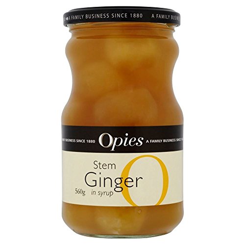 Opies Stem Ginger in Sirup (350g) - Packung mit 2 von Opies