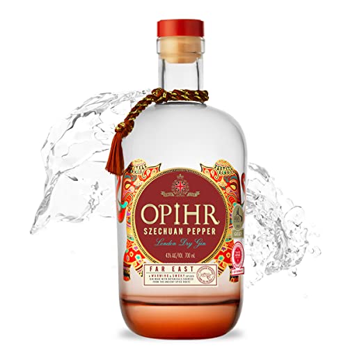 Opihr Far East Edition (1 of 3) London Dry Gin Szechuan Pepper mit süßen, blumigen Nuancen - intensiver und sehr würziger Premium Gin, inspiriert von der antiken Gewürzstraße (1 x 0.7l) von OPIHR