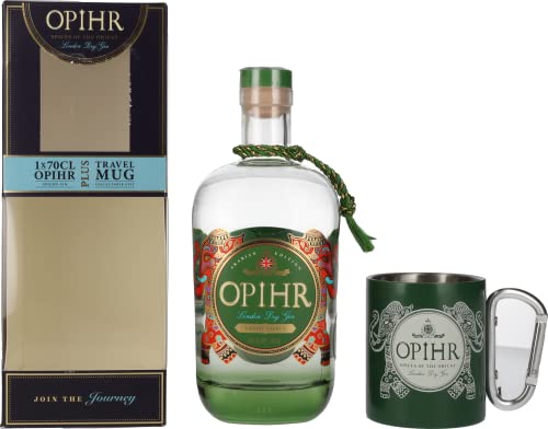 Opihr London Dry Gin ARABIAN EDITION 43% Vol. 0,7l in Geschenkbox mit Travel Mug von OPIHR