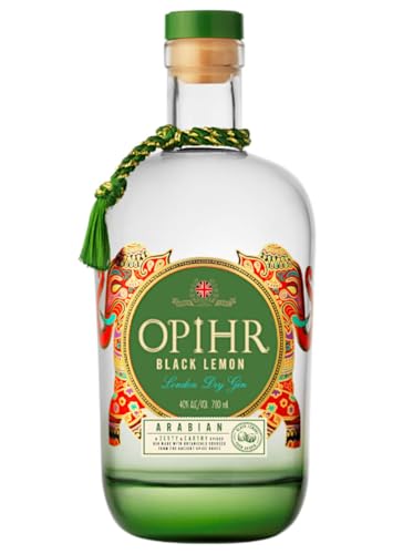 Opihr I Arabian Edition mit Becher I London Dry Gin Black Lemon I Ungewohnt erfrisch durch schwarze Zitronen I Inspiriert durch die antike Gewürzstraße I 43% Vol. I 700 ml von OPIHR