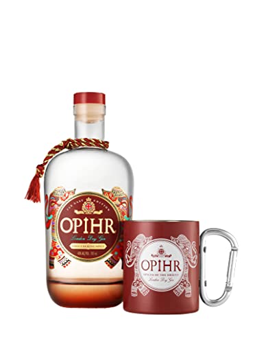 Opihr London Dry Gin EUROPEAN EDITION 43% Vol. 0,7l in Geschenkbox mit Travel Mug von OPIHR