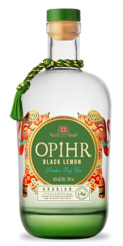 Opihr I Arabian Edition I London Dry Gin Black Lemon I Intensiver und würziger Premium Gin I Inspiriert durch die antike Gewürzstraße I 43% Vol. I 700 ml von OPIHR