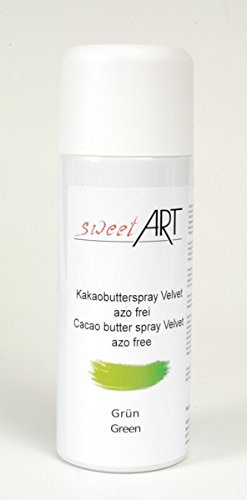 Farbspray Grün Kakaobutter Velvet 400 ml von sweetART Germany