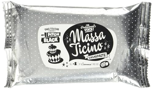 Massa Ticino Rollfondant Schwarz 250 g von sweetART Germany