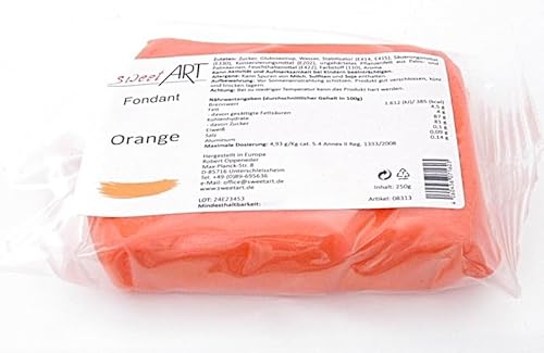 Rollfondant sweetArt 250 g Orange von sweetART Germany