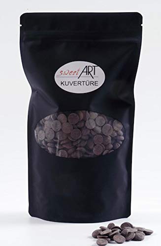 Schokolade Callebaut Callets Zartbitter Kuvertüre 250 g, 54 %, feinste Konditor-, Backschokolad von sweetART Germany