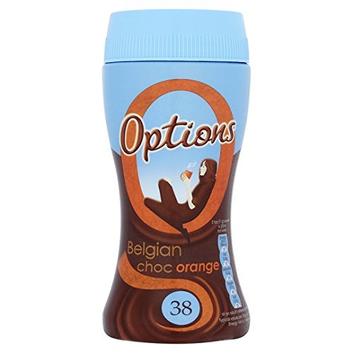 Options Belgian Choc Orange 220g - Heiße Schokolade mit Orangengeschmack von Options
