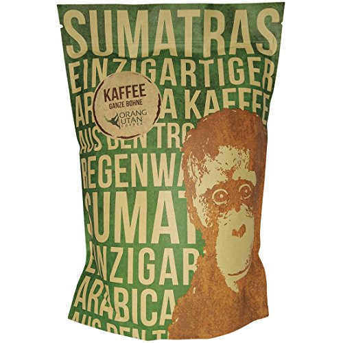 Orang-Utan Sumatra Arabica Kaffee Bohne 250 g von Orang Utan Coffee