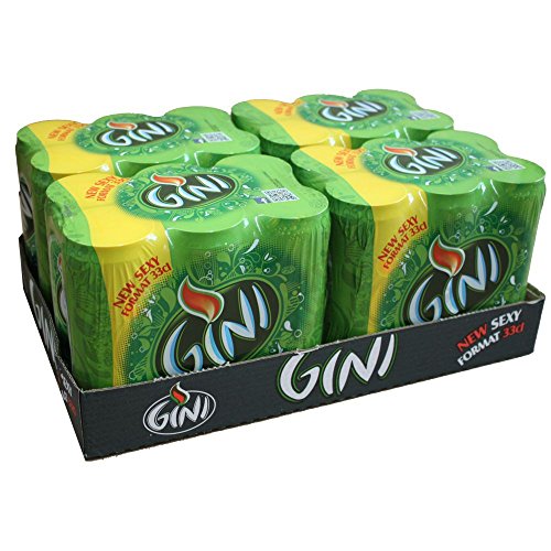 Gini Limonade Zitrone 4 Pack á 6 x 0,33l Dose IMPORT (24 Dosen eingeschweißt) von Orangina Schweppes