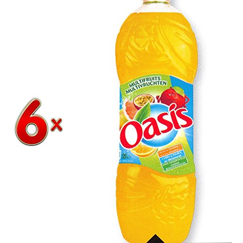 Oasis Multivruchten PET 6 x 2 l Flasche (Multivitamin-Limonade) von Orangina Schweppes