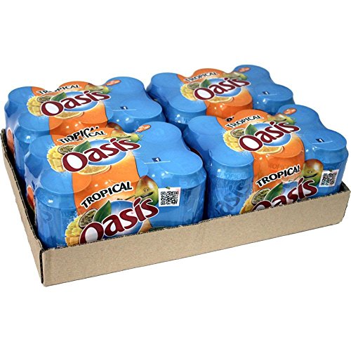 Oasis Tropical, erfrischendes Fruchtgetränk 24x330ml. von Orangina Schweppes