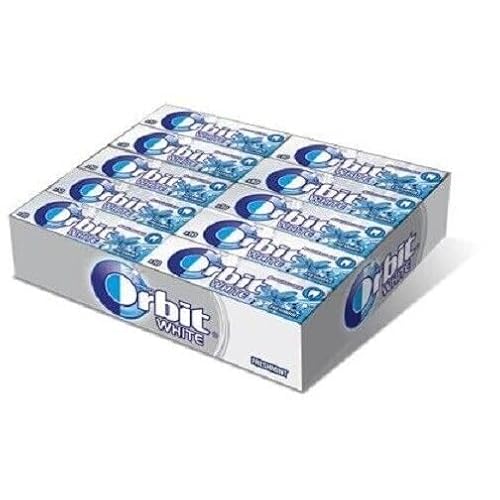 Orbit Kaugummi | Freshmint White Bubblemint | Zuckerfrei | 30 Packungen (30 x 10 Dragees) | 420 g von Orbit