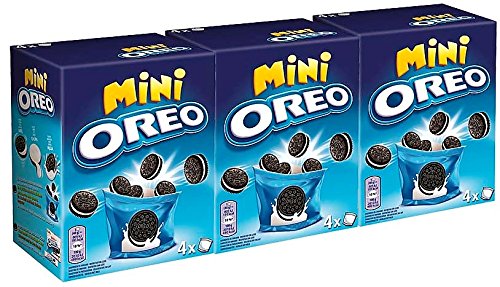 Galletas Oreo Minis de Chocolate Rellenas De Crema 160gr [Pack of 3] von Oreo