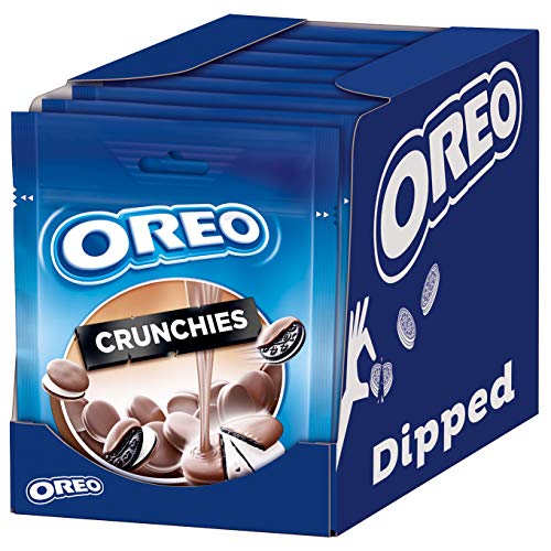 OREO Crunchies Dipped 8 x 110g, Knusprige Mini OREOS umhüllt von zarter Milchschokolade von Oreo
