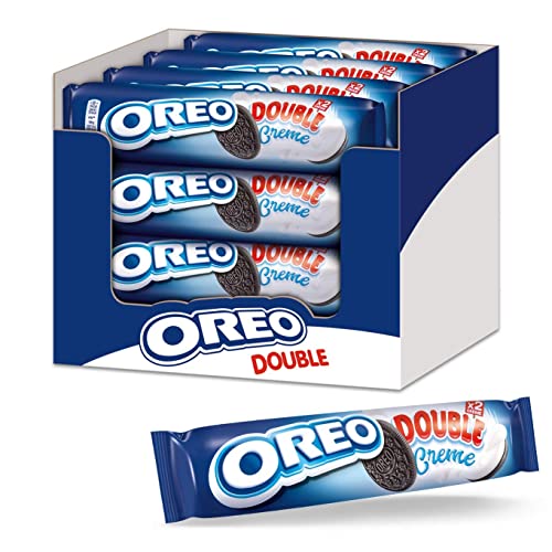 OREO Doppel Stuff Kakao und Vanille (12 x 185g) 185 g Doppelschicht aus Sahne Kekse von Oreo