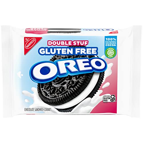 OREO Double Stuf Glutenfreie Schokoladen-Sandwich-Kekse, glutenfreie Kekse, 353 ml Packungen OREO Double Stuf Glutenfreie Schokoladen-Sandwich-Kekse, glutenfreie Kekse, 353 ml Packungen von Oreo
