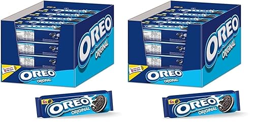 OREO Original 20 x 66g, Knuspriger Kakao Doppelkeks gefüllt mit Crème-Füllung (Packung mit 2) von Oreo