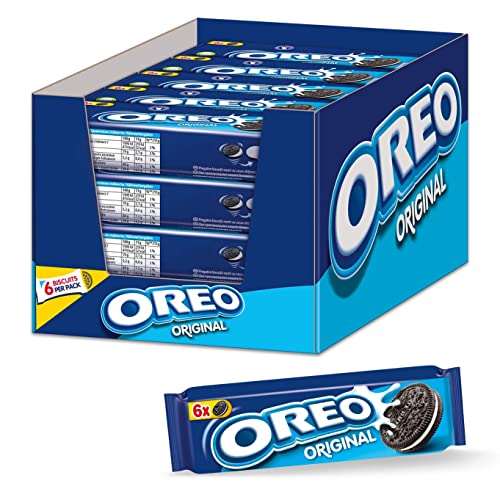 OREO Original 20 x 66g, Knuspriger Kakao Doppelkeks gefüllt mit Crème-Füllung von Oreo