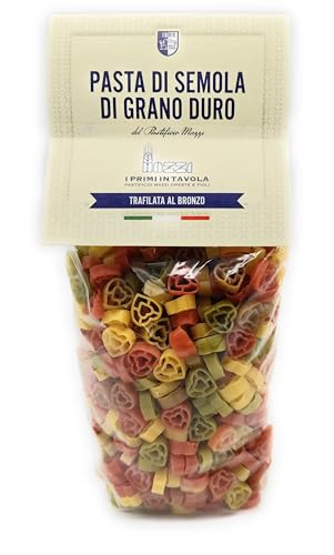LA TRAFILATA Cuoricini tricolore - Herz Nudeln - Nudeln in Herzform 500g x10 LA TRAFILATA Cuoricini tricolore - Herz Nudeln - Nudeln in Herzform 500g x10 von Oreste Mazzi