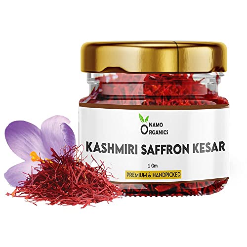 Namo Organics - 1 Gm - Saffron Original Pure and Organic Kashmiri Kesar Saffron for Pregnant Women, 100% Purity Lab Certificate Finest A++ Grade Kashmiri Kesar/Saffron Threads von Organic Care