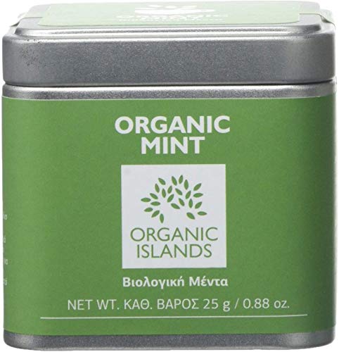 Organic Islands Bio Minze von Naxos, Griechenland in Metallbox, 2er Pack x 25 g (Ingesamt: 50 g) von Organic Islands