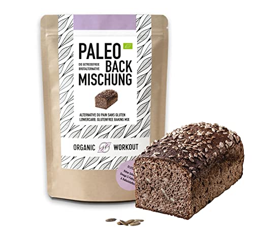 PALEO-BACKMISCHUNG 300g Pack | Bio | Brot-Alternative-gluten-frei | lower-carb | Eiweiss-Brot | clean-eating | Fitness | hefefrei | ohne Getreide, Organic Workout von Organic Workout