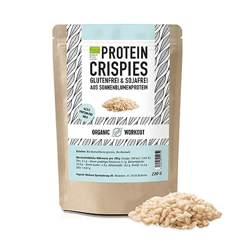 Protein Crispies - Reich an Protein - Knusprig im Biss - Vegan - Bio - ohne Soja - Organic Workout von Organic Workout