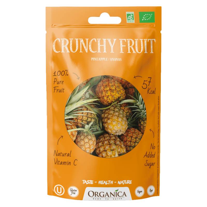 Bio Crunchy Fruit, Ananas von Organica